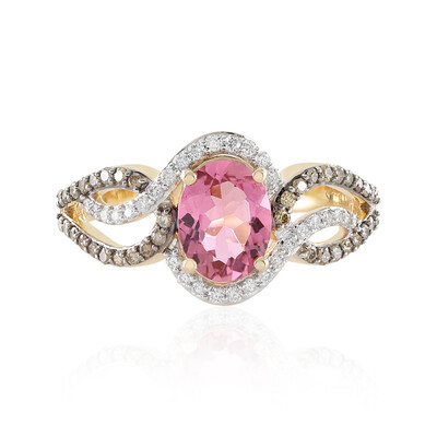 14K AAA Brazilian Pink Tourmaline Gold Ring (SUHANA)