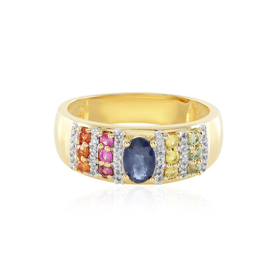 Blue Sapphire Silver Ring