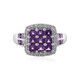 Zambian Amethyst Silver Ring