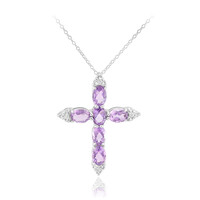 Amethyst Silver Necklace