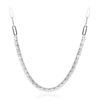 White Topaz Silver Necklace