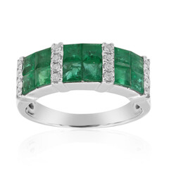 14K AAA Zambian Emerald Gold Ring (CIRARI)