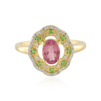 Nigerian Pink Tourmaline Silver Ring