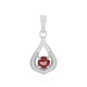 Mozambique Garnet Silver Pendant