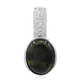 Black Jadeite Silver Pendant (Annette)