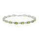 Burmese Peridot Silver Bracelet