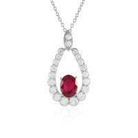 Madagascar Ruby Silver Necklace (de Melo)