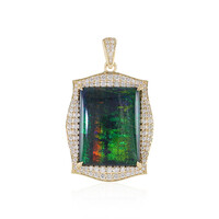 14K Andamooka matrix opal Gold Pendant (AMAYANI)