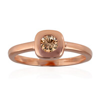 9K VS1 Argyle Rose De France Diamond Gold Ring