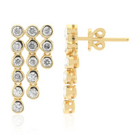 14K SI1 (G) Diamond Gold Earrings