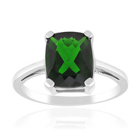 Russian Diopside Silver Ring