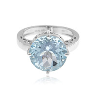 Sky Blue Topaz Silver Ring