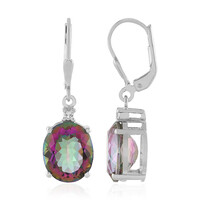 Mystic Quartz Silver Earrings