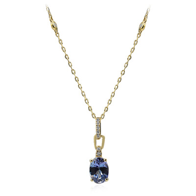 14K Unheated Tanzanite Gold Necklace (CIRARI)