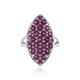 Rhodolite Silver Ring