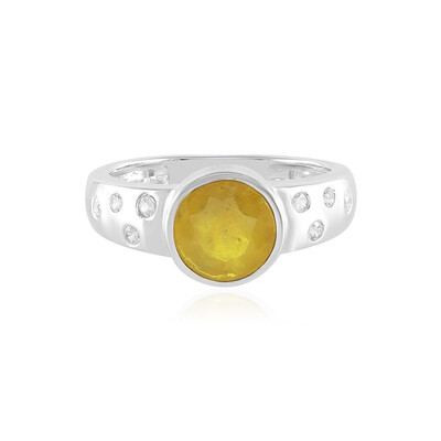 Madagascar Yellow Sapphire Silver Ring