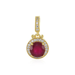 Madagascar Ruby Silver Pendant