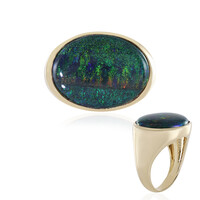 14K Andamooka matrix opal Gold Ring (AMAYANI)