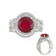 Madagascar Ruby Silver Ring (de Melo)