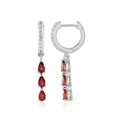 9K Tanzanian Ruby Gold Earrings