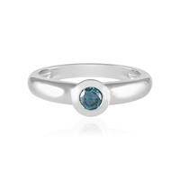 9K I2 Blue Diamond Gold Ring (KM by Juwelo)