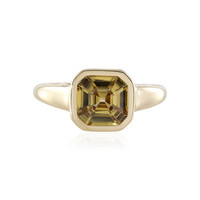 9K Yellow Zircon Gold Ring