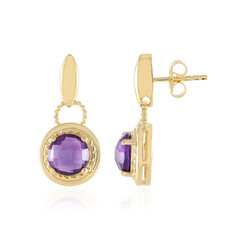 Zambian Amethyst Silver Earrings