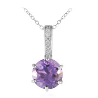 Amethyst Silver Necklace