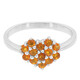 Buriti Fire Opal Silver Ring