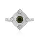 Ceylon Green Zircon Silver Ring