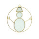 Capiz Shell Brass Pendant