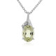 Canary Kunzite Silver Necklace