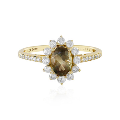 14K Oregon Sunstone Gold Ring (AMAYANI)