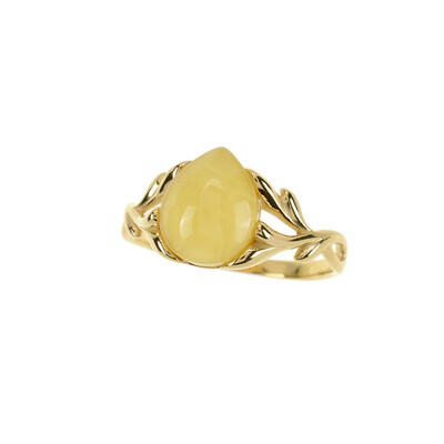 Baltic Amber Silver Ring (dagen)