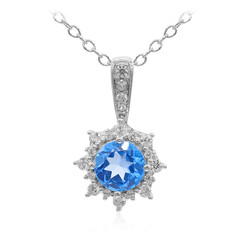 INDIGO BLUE TOPAZ Silver Necklace