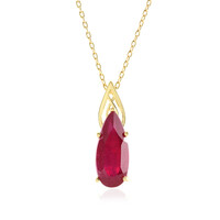 Madagascar Ruby Silver Necklace