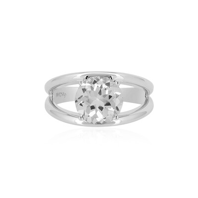 White Topaz Silver Ring