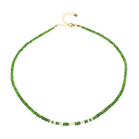 Russian Diopside Silver Necklace