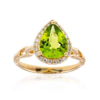 14K Dashihe Peridot Gold Ring (CIRARI)