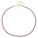 Noble Red Spinel Silver Necklace