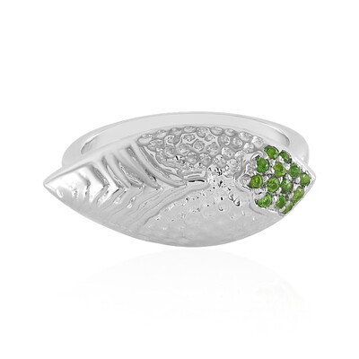 Russian Diopside Silver Ring (SAELOCANA)