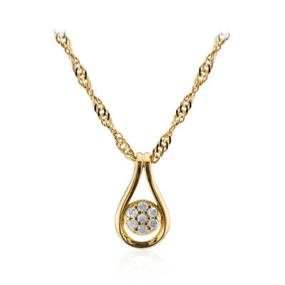 I3 (I) Diamond Silver Necklace