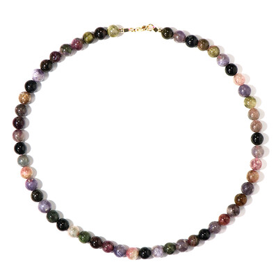 Fancy Tourmaline Silver Necklace