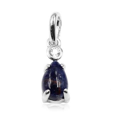 Sodalite Silver Pendant