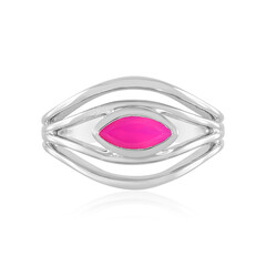 Raspberry Chalcedony Silver Ring