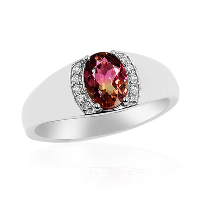 14K Bi Colour Tourmaline Gold Ring (AMAYANI)