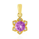 Rose de France Amethyst Silver Pendant