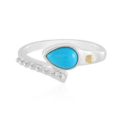 Sleeping Beauty Turquoise Silver Ring (Granulieren)