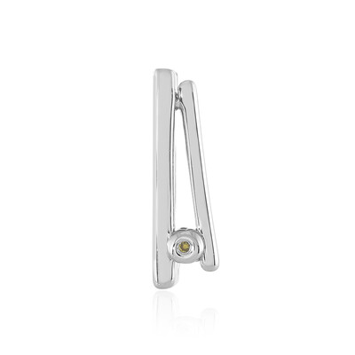 I3 Yellow Diamond Silver Pendant (MONOSONO COLLECTION)