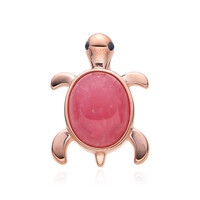 Rhodochrosite Silver Pendant